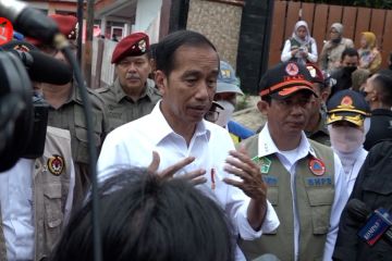 Presiden Jokowi sampaikan skema rehabilitasi rumah di Cianjur