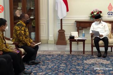 Terima Pj Gubernur, Wapres sampaikan 5 pesan pembangunan DOB Papua
