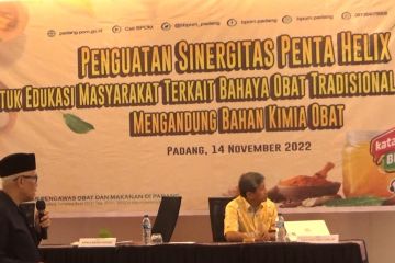 Strategi BBPOM Padang menekan peredaran obat tradisional ilegal