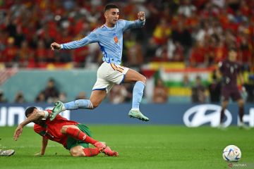 Piala Dunia 2022: babak pertama usai Maroko vs Spanyol tanpa gol
