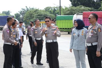 Kakorlantas Polri cek kesiapan Pelabuhan Merak-Bakauheni