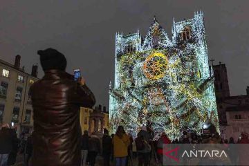 Gemerlap "Fetes des Lumieres" di Lyon