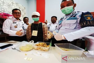 Petugas Lapas Narkotika gagalkan penyelundupan sabu melalui makanan