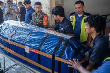 Tiga jenazah korban KKB tiba di Kendari