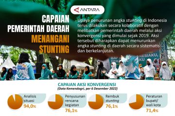 Capaian pemerintah daerah menangani stunting