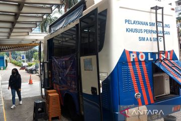 Selasa, layanan SIM Keliling tersedia di empat lokasi DKI Jakarta