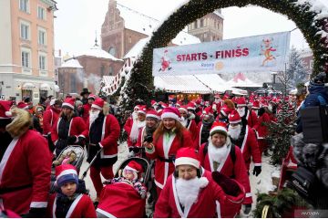 Santa Fun Run di Latvia