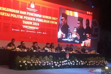 KPU tetapkan nomor urut parpol peserta Pemilu 2024