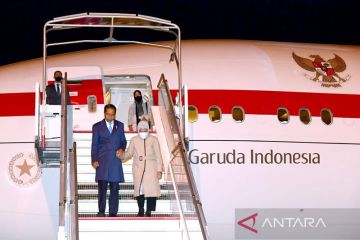 Presiden Jokowi dan Ibu Iriana tiba di Brussels untuk KTT ASEAN-UE