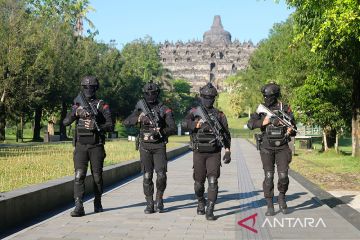 Simulasi pengamanan ancaman aksi teror di kawasan TWC Borobudur