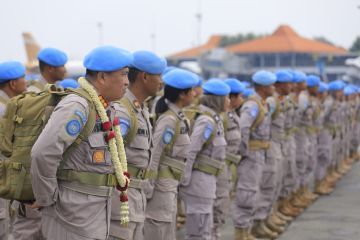 Tiga personel Polda Bali kembali bertugas usai jalani misi di Afrika