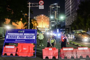 Polda Metro sterilkan Sudirman-Thamrin pada malam Tahun Baru 2023