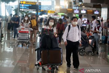 Puncak arus mudik Natal di Bandara Soekarno-Hatta