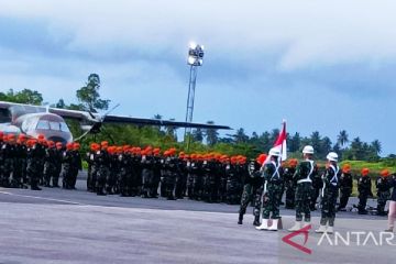Danlanud Biak lepas Satgas Kopasgat TNI AU pengamanan bandara rawan