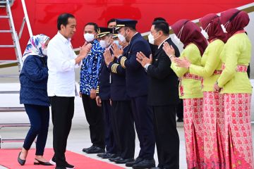 Jokowi kembali ke Jakarta usai kunjungan kerja ke NTB