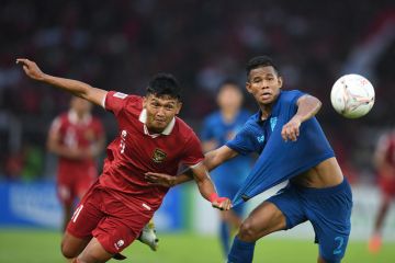 Timnas Indonesia ditahan imbang 1-1 lawan Timnas Thailand