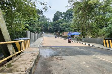 Jalan TB Falak Kota Bogor dibuka setelah perbaikan jembatan amblas