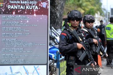Pengamanan di Bali jelang malam perayaan tahun baru 2023