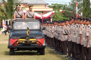 Baru dilantik, 248 Bintara Polda Kalteng langsung amankan Tahun Baru