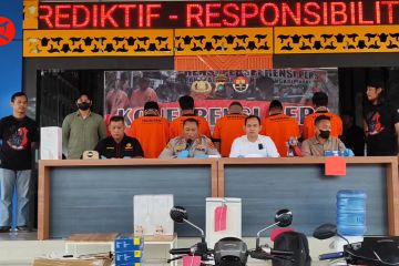 Buat resah di 40 TKP, Polres Pangkalpinang amankan 6 tersangka