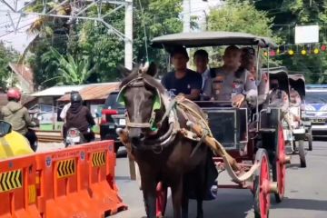 Dirlantas Jateng uji coba jalur pengantaran tamu Kaesang-Erina