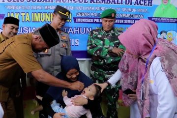 Imunisasi polio anak di Aceh Barat capai 89% lebih