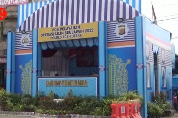 Pengamanan libur Polres Aceh Utara dirikan pos pelayanan pengendara