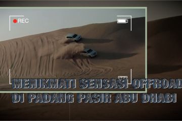 Menikmati sensasi offroad di Padang pasir Abu Dhabi