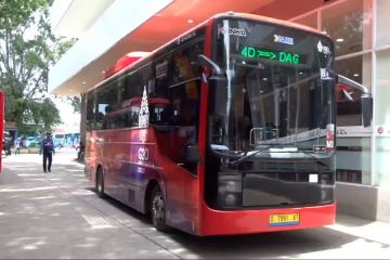 Terminal Leuwipanjang Bandung uji coba delapan bus listrik