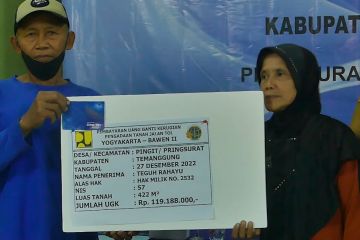 Warga Temanggung mulai terima ganti rugi proyek jalan tol