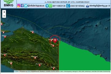 Gempa magnitudo 5,5 landa Kota Jayapura akibatkan warga sempat panik