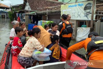 Beberapa titik di Semarang masih tergenang banjir