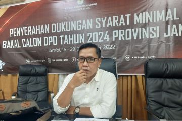 KPU Provinsi Jambi nyatakan 18 bakal calon DPD berkas lengkap