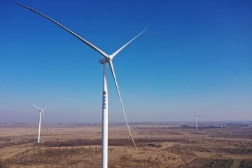 Proyek pembangkit listrik tenaga angin utama di China mulai beroperasi