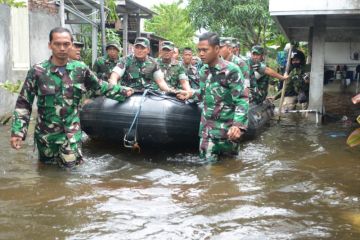Pangdam Diponegoro cek wilayah tergenang banjir di Semarang