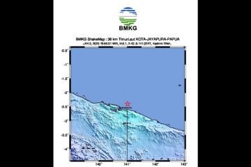 BMKG: Gempa bumi M5,2 Jayapura akibat adanya aktivitas subduksi