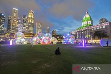 Warna-warni "light to night festival" di Singapura