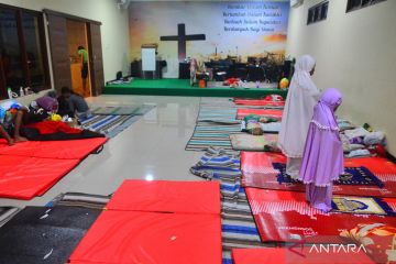 Gereja tampung pengungsi banjir di Kudus