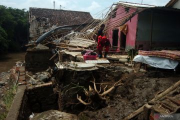 Dampak banjir bandang di Brebes