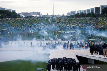 Unjuk rasa menentang Presiden Lula da Silva di Brazil