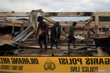 Kebakaran Pasar Youtefa Jayapura hanguskan ratusan lapak pedagang