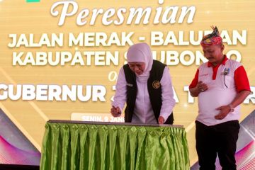 Gubernur Jatim resmikan akses jalan menuju wisata Merak Baluran