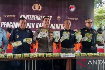 Polri menangkap 10 tersangka jaringan narkoba Malaysia-Indonesia