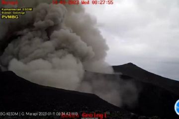 BPBD Agam sebut erupsi Gunung Marapi terhitung 127 kali