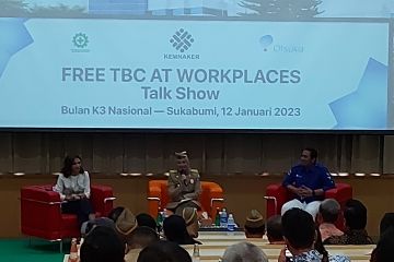 Menaker luncurkan "Free TBC at Workplaces" di Bulan K3