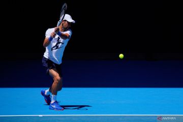 Djokovic berlatih jelang Australian Open