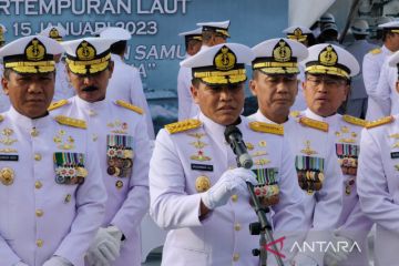 TNI AL siagakan empat KRI jaga kedaulatan Laut Natuna Utara