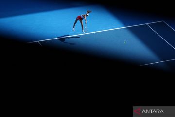 Aksi petenis dunia di laga putaran pertama Australian Open