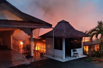 Polisi sebut kerusakan kebakaran rumdin Kapolda Papua capai 60 persen