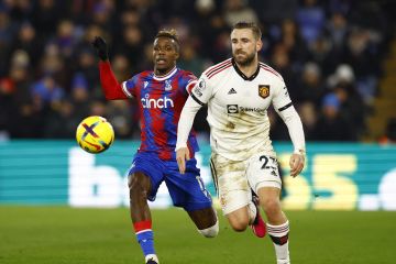 Manchester United ditahan imbang 1-1 di kandang Crystal Palace